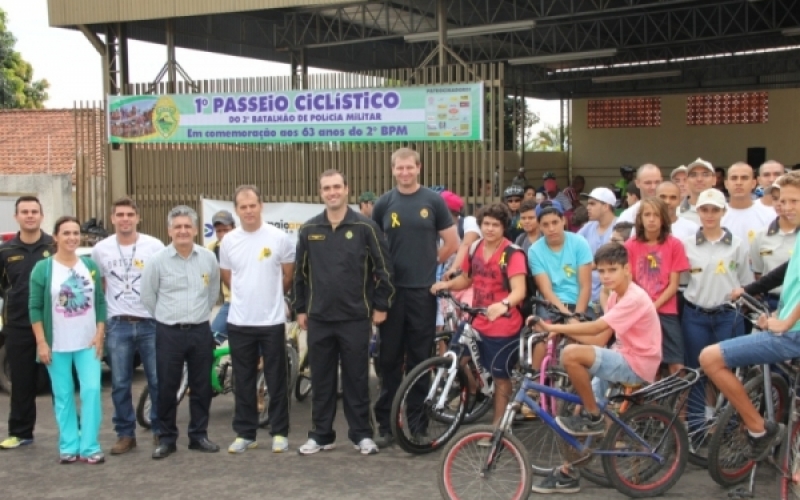 Passeio Ciclístico Solidário em comemoração ao aniversário do Batalhão