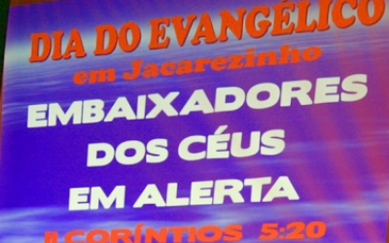 Evangélicos comemoram seu dia em Jacarezinho