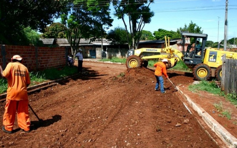 Começam as obras de pavimentação na Rua José Ganzela
