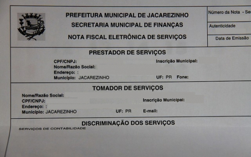 Prestadores de serviços à Prefeitura serão obrigados a emitir