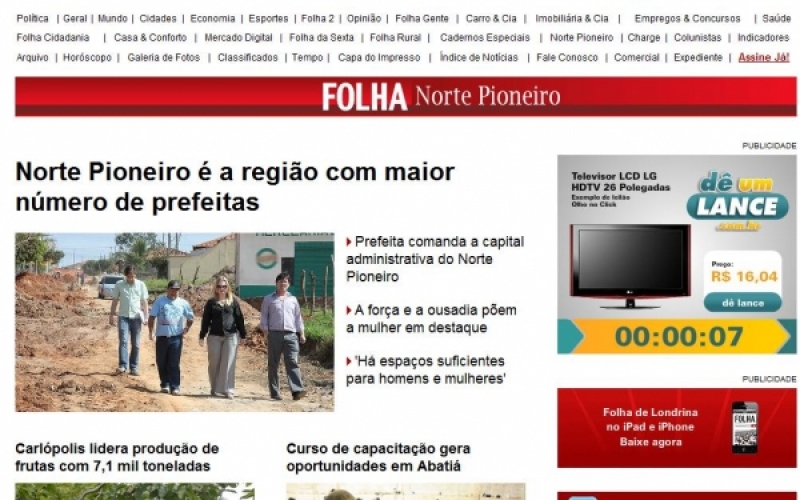 Jacarezinho é destaque na Folha de Londrina 