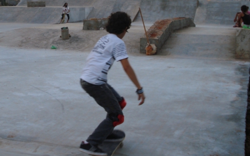 Pista de skate do Pque Ecológico não está pronta para uso