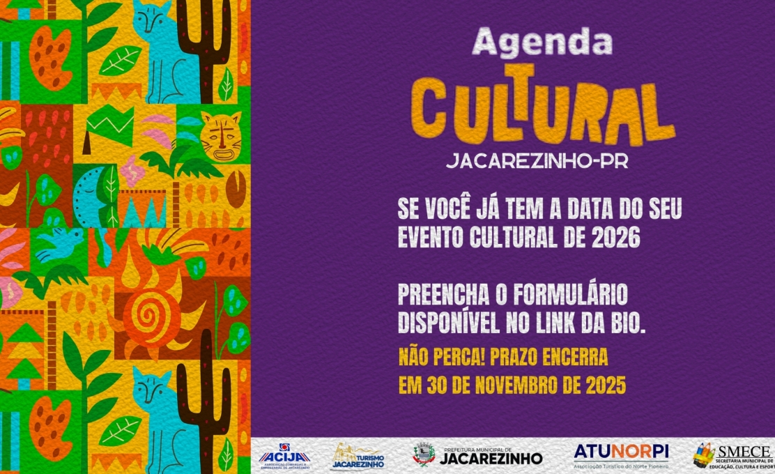 JACAREZINHO VAI RESPIRAR CULTURA E TURISMO EM 2026!