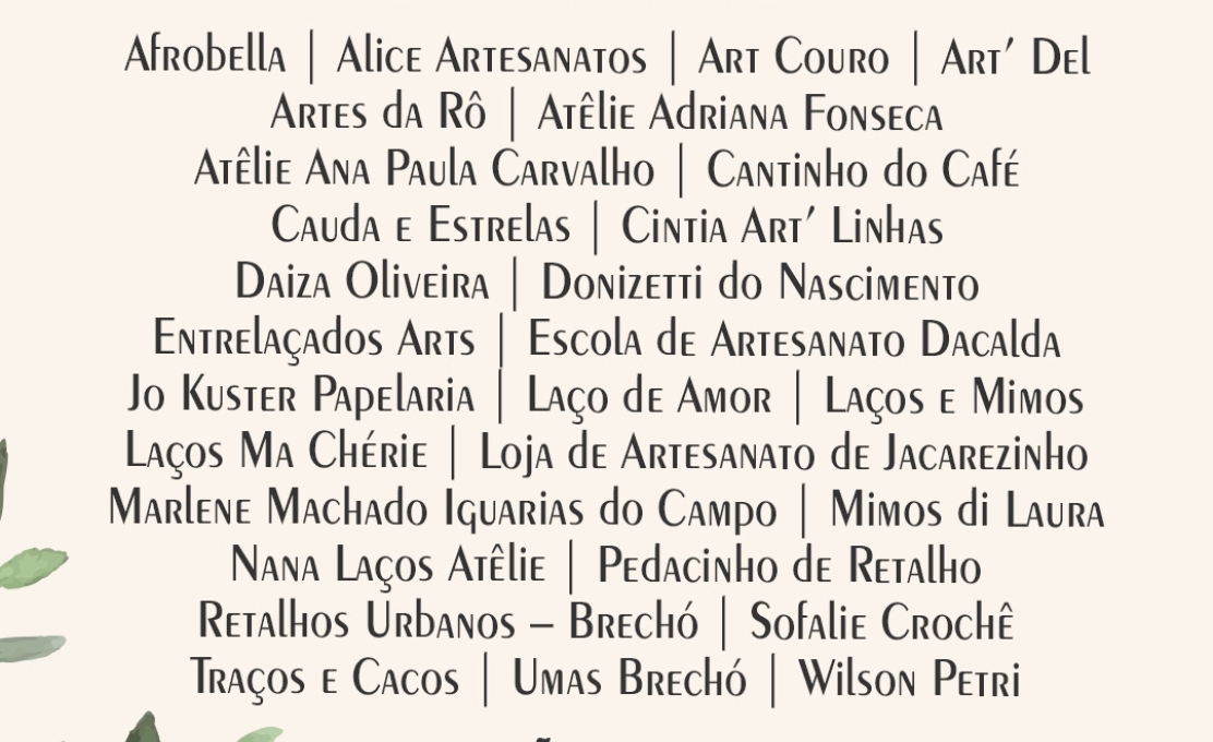 Vem aí a 1ª Feira Municipal de Artesanato de Jacarezinho!