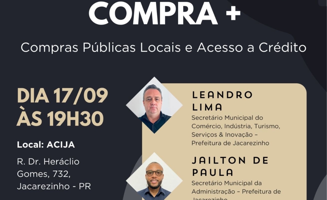 Vem aí mais uma oportunidade para os empreendedores de Jacarezinho!