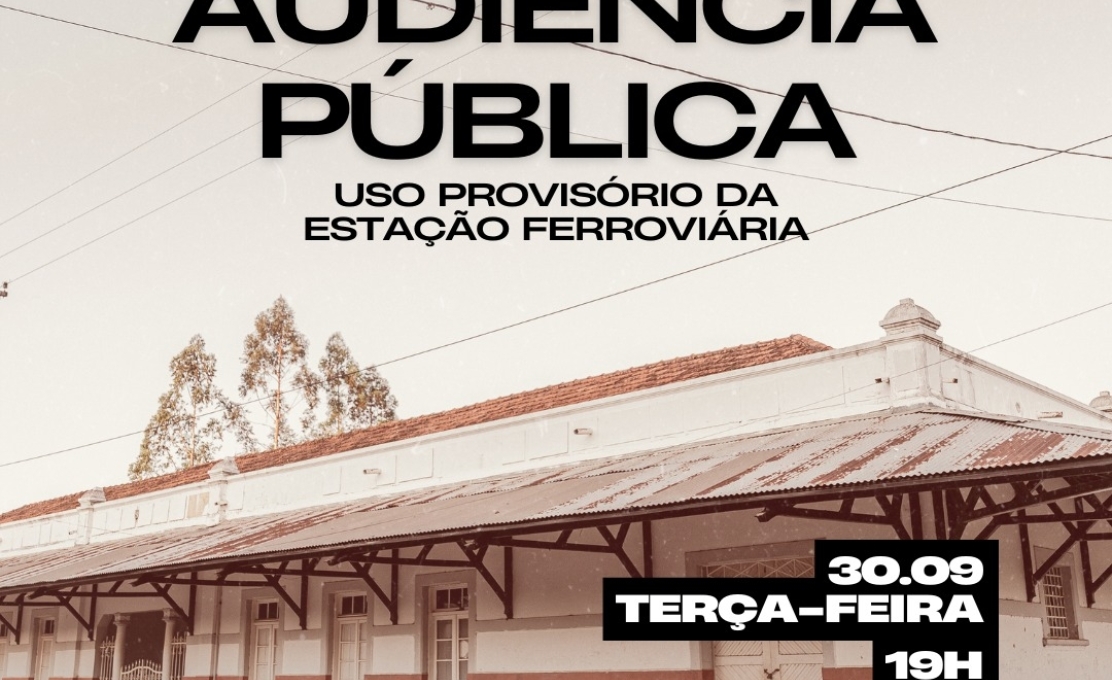 Prefeitura de Jacarezinho promove audiência pública sobre uso provisório da Estação Ferroviária