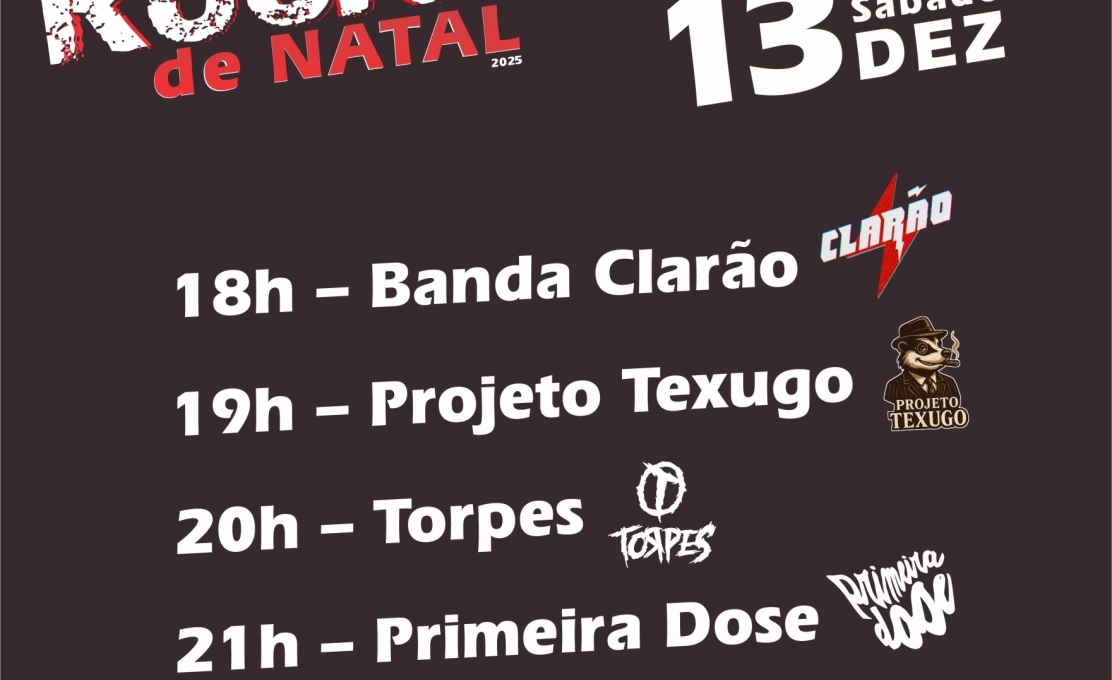 MUDANÇA DE LOCAL! NESTE SÁBADO NO TEATRO CAT – ARENA!