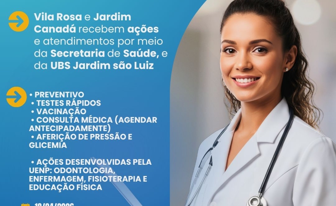  Saúde no Bairro: cuidado mais perto de você!    