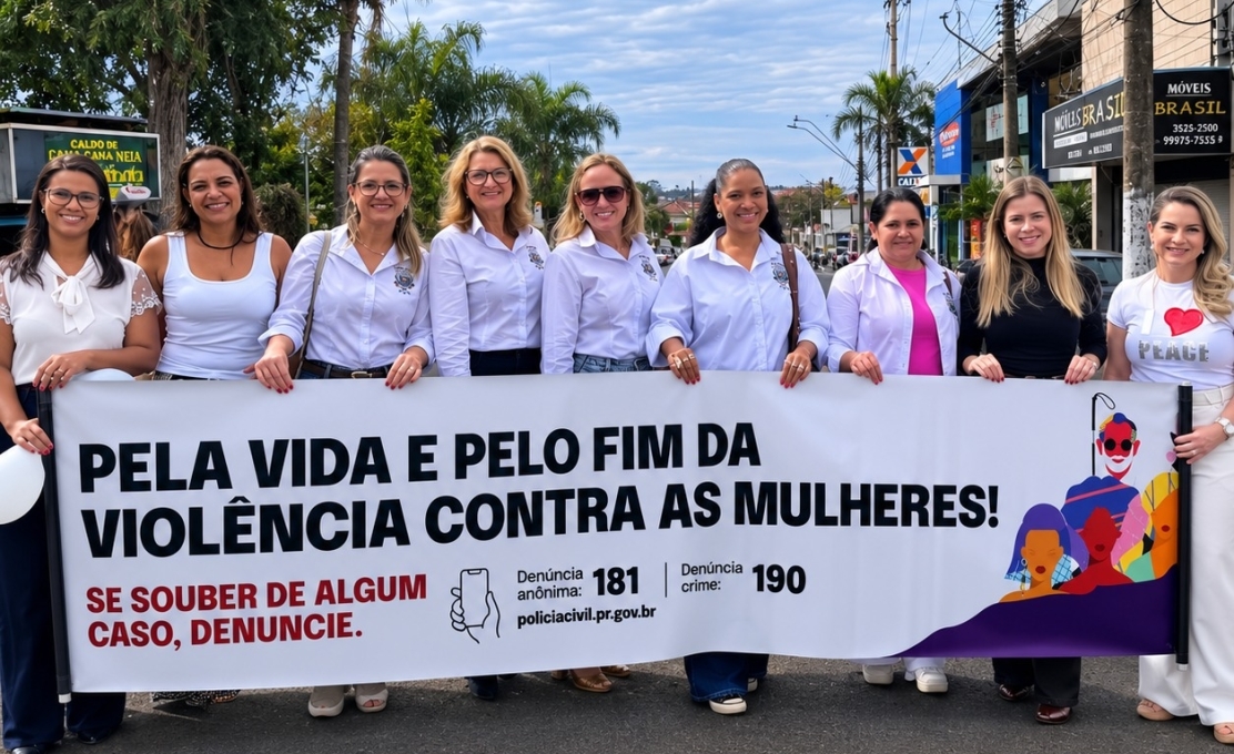 Caminhada do Meio-Dia mobiliza Jacarezinho no combate ao feminicídio