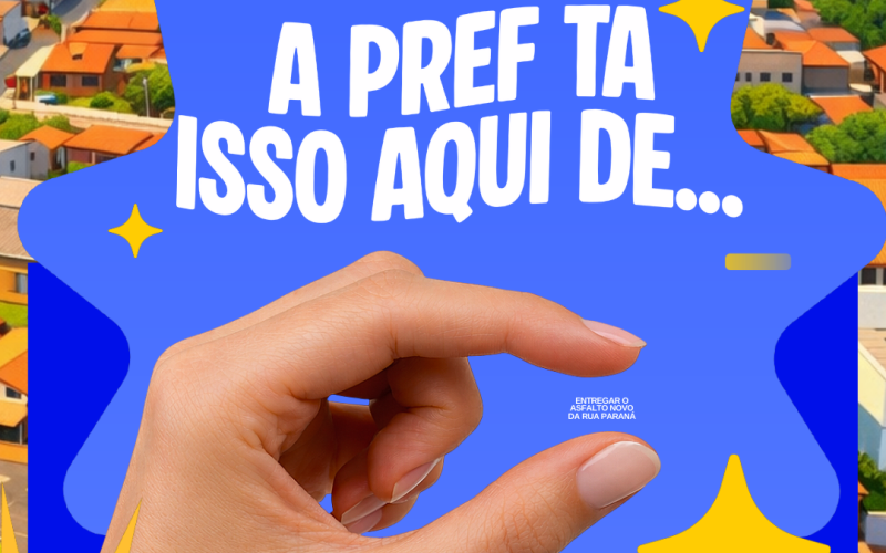 A Pref tá isso aqui de entregar o novo asfalto da Rua Paraná! 