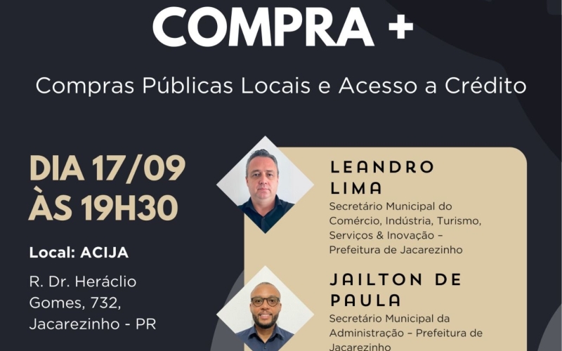 Vem aí mais uma oportunidade para os empreendedores de Jacarezinho!