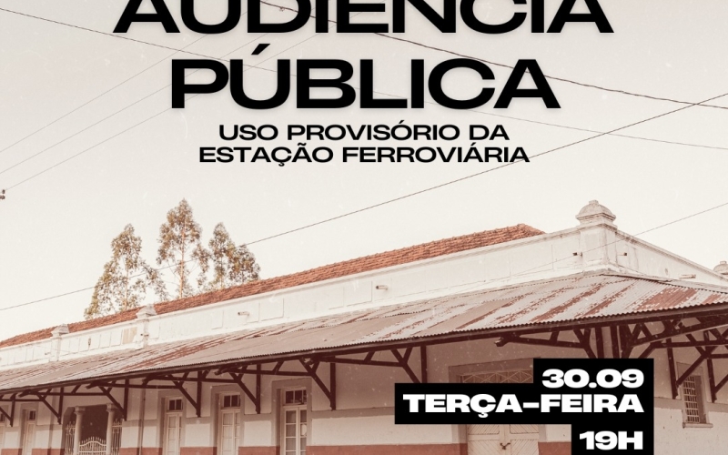 Prefeitura de Jacarezinho promove audiência pública sobre uso provisório da Estação Ferroviária