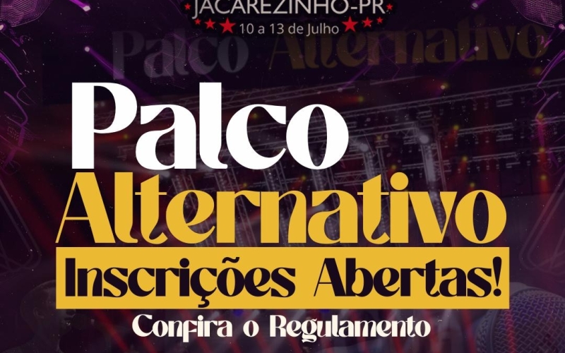 Palco Alternativo da Fetexas 2025 abre inscrições para músicos de Jacarezinho