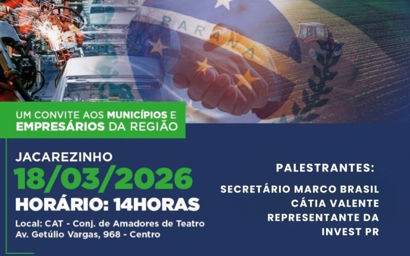 Acelera Paraná chega a Jacarezinho para impulsionar o desenvolvimento regional