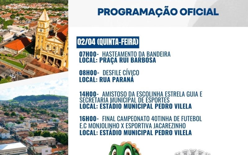 Jacarezinho 126 anos: venha celebrar essa história com a gente!