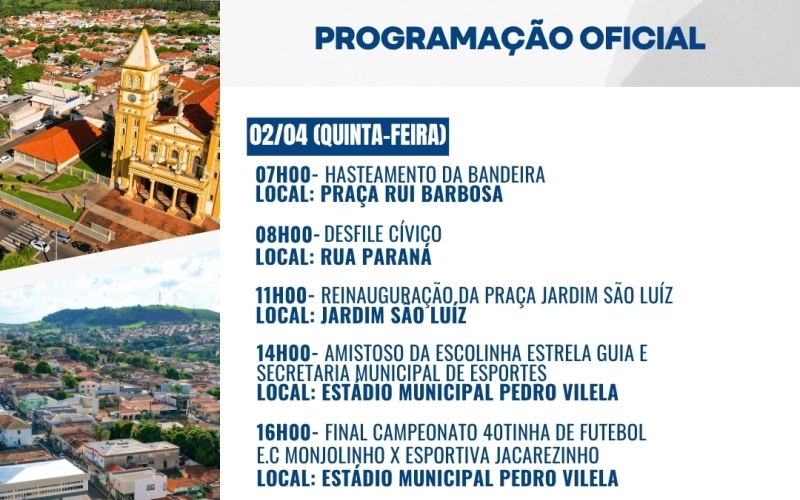 Jacarezinho 126 anos: venha celebrar essa história com a gente!