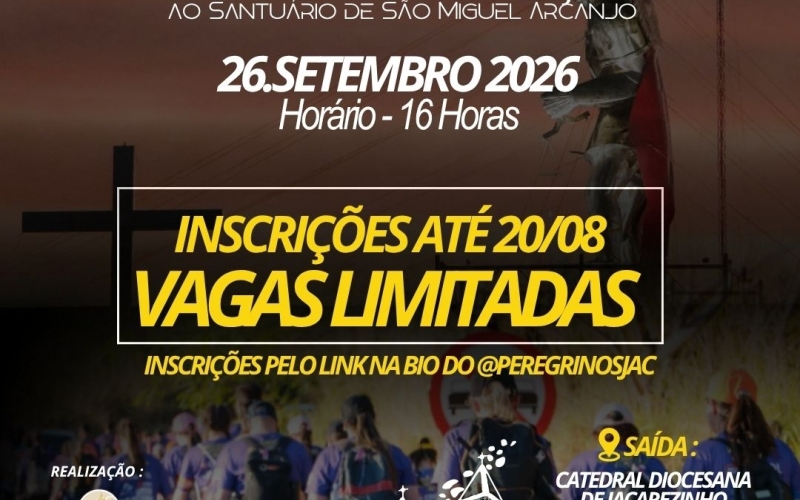 Vem aí a 8ª Peregrinação ao Santuário São Miguel Arcanjo 