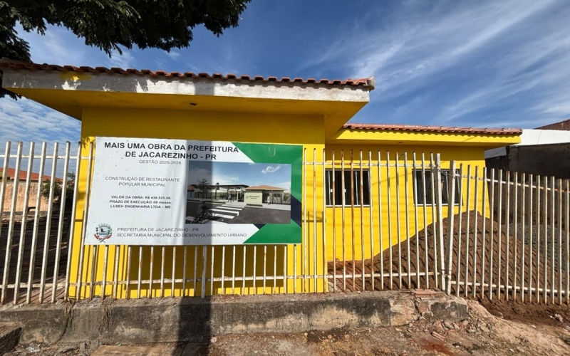 Confira o avanço das obras do 1º Restaurante Popular do Norte Pioneiro!